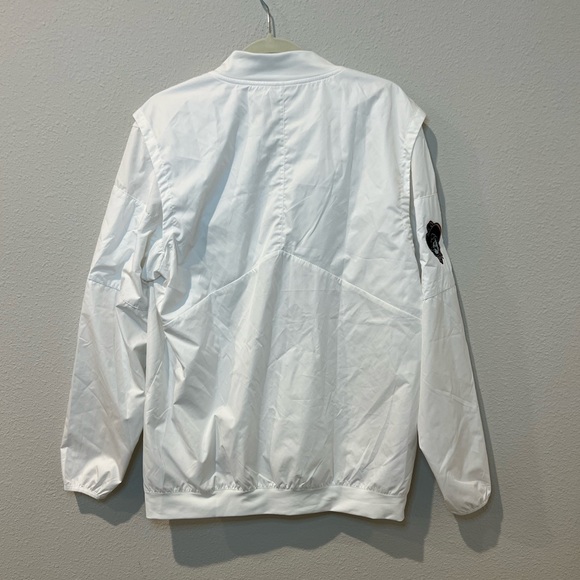 Oklahoma State Cowboys White Jacket Mens M Nike Storm Fit 1/4 Zipper - Picture 12 of 13